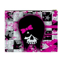 Scene Kid Girl Skull Cosmetic Bag (XL) from UrbanLoad.com Back