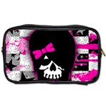 Scene Kid Girl Skull Toiletries Bag (Two Sides)