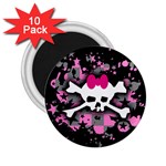 Scene Skull Splatter 2.25  Magnet (10 pack)