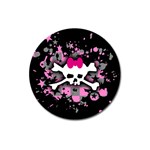 Scene Skull Splatter Magnet 3  (Round)