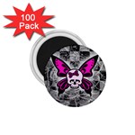 Skull Butterfly 1.75  Magnet (100 pack) 