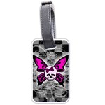 Skull Butterfly Luggage Tag (two sides)