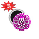 Skull Princess 1.75  Magnet (10 pack) 