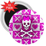 Skull Princess 3  Magnet (10 pack)