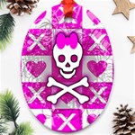 Skull Princess Oval Ornament (Two Sides)