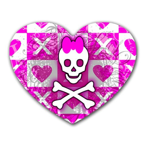 Skull Princess Mousepad (Heart) from UrbanLoad.com Front