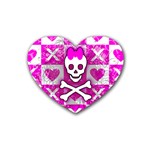 Skull Princess Heart Coaster (4 pack)