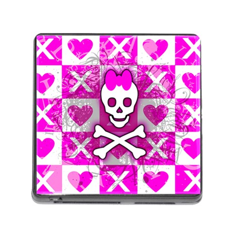 Skull Princess Memory Card Reader with Storage (Square) from UrbanLoad.com Front