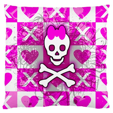 Skull Princess Large Cushion Case (Two Sides) from UrbanLoad.com Front