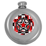 Star Checkerboard Splatter Hip Flask (5 oz)