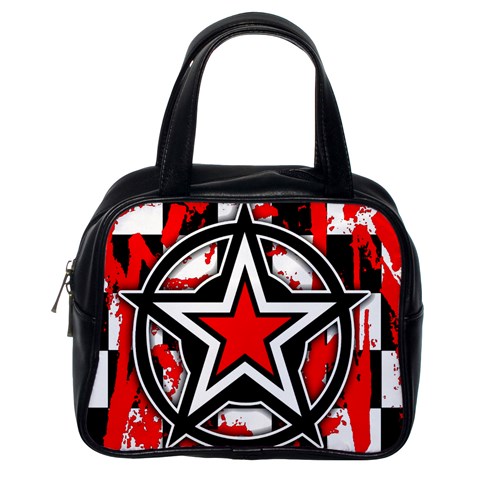 Star Checkerboard Splatter Classic Handbag (One Side) from UrbanLoad.com Front