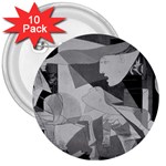 Pablo Picasso - Guernica Round 3  Button (10 pack)