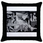 Pablo Picasso - Guernica Round Throw Pillow Case (Black)