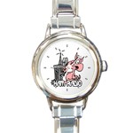 Design1069 Round Charm Watch