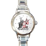 Design1069 Round Charm Watch