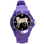 Use Your Dog Photo Labrador Round Plastic Sport Watch Large