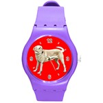 Use Your Dog Photo Labrador Round Plastic Sport Watch Medium