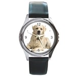 Use Your Dog Photo Labrador Round Metal Watch