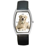 Use Your Dog Photo Labrador Barrel Style Metal Watch