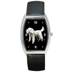 Use Your Dog Photo Poodle Barrel Style Metal Watch
