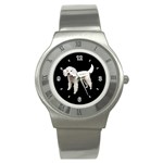 Use Your Dog Photo Poodle Stainless Steel Watch