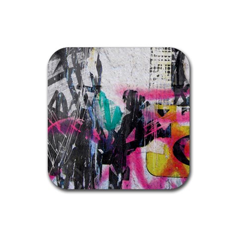 Graffiti Grunge Rubber Coaster (Square) from UrbanLoad.com Front