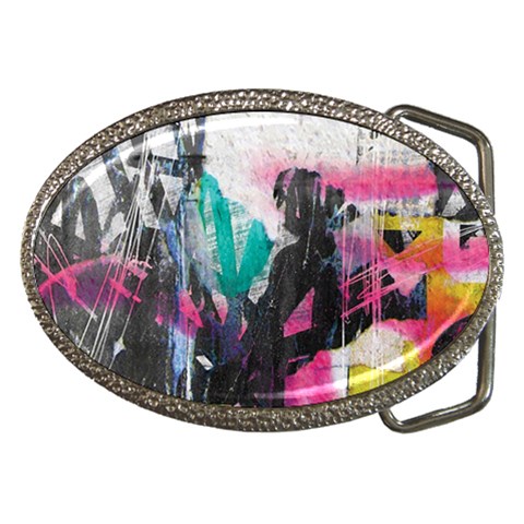Graffiti Grunge Belt Buckle from UrbanLoad.com Front