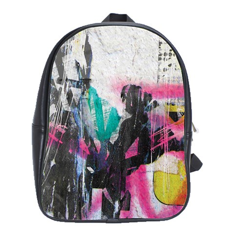 Graffiti Grunge School Bag (Large) from UrbanLoad.com Front