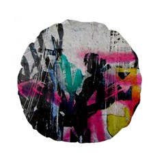 Graffiti Grunge 15  Premium Round Cushion  from UrbanLoad.com Back