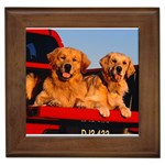 Golden Trucking - Quality Dog Lovers Framed Tile