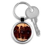 Cozy Couch-  Chow Chow Puppies - Quality Dog Lovers Round Keychain