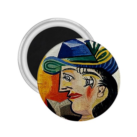 Woman with Blue Hat Picasso 2.25  Magnet from UrbanLoad.com Front