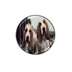basset hounds two Hat Clip Ball Marker (4 pack)