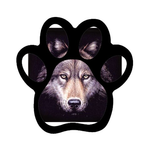 wolf Magnet (Paw Print) from UrbanLoad.com Front