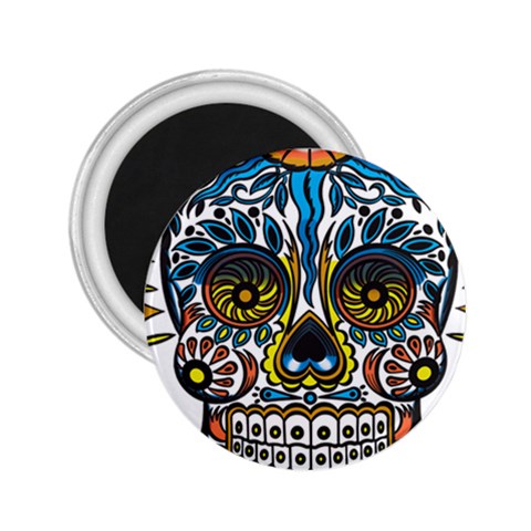 Mexican Skull 2.25  Magnet from UrbanLoad.com Front