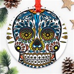 Mexican Skull Ornament (Round)