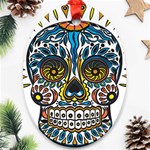 Mexican Skull Ornament (Oval)