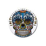 Mexican Skull Rubber Coaster (Round)