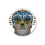 Mexican Skull Magnet 3  (Round)