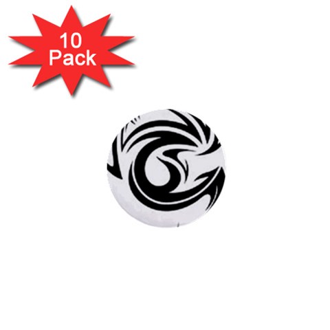 tattoo 1  Mini Button (10 pack)  from UrbanLoad.com Front