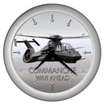 Chopper Command War Ahead  - Quality Wall Clock (Silver)