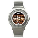 Boxer Puppies - Quality Stainless Steel Watch