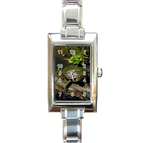 Turtle Rectangular Italian Charm Watch from UrbanLoad.com Front
