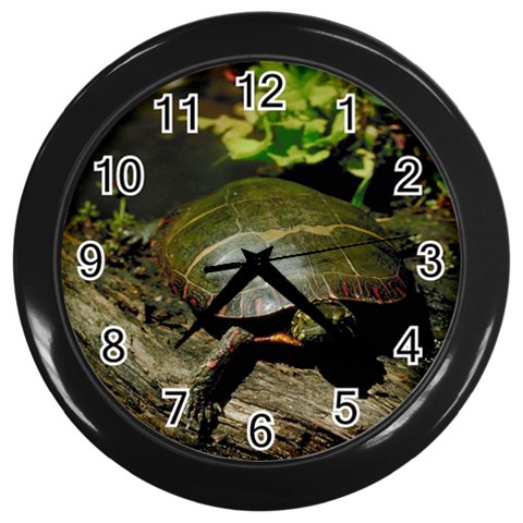 Turtle Wall Clock (Black) from UrbanLoad.com Front