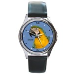 Yellow & Green Macaw Parrot - Quality Unisex Leather Strap Watch