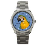 Yellow & Green Macaw Parrot - Quality Unisex Sport Style Watch