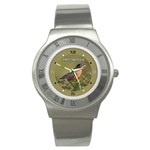 American Robin - Quality Unisex Ultra Slim Style Stainless Steel Watch