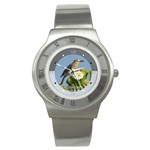 Woodpecker - Quality Unisex Ultra Slim Style Stainless Steel Watch