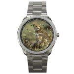 I Love Cheetahs - (Painted Effect)  Quality Sports Style Watch