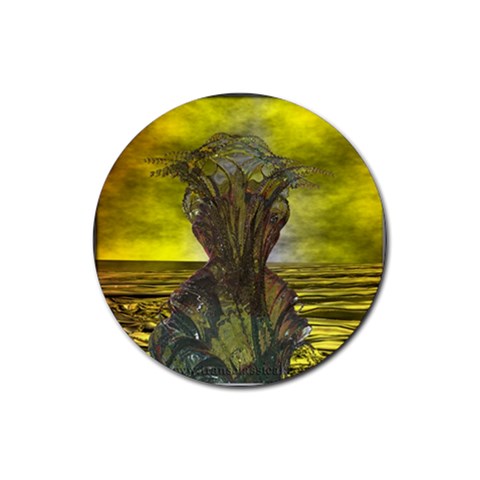 Alien Astronaut Rubber Round Coaster (4 pack) from UrbanLoad.com Front